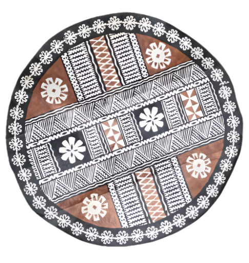 Fiji masi tapa wall hanging with Laveti Ltd