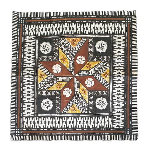 Fiji masi tapa wall hanging with Laveti Ltd